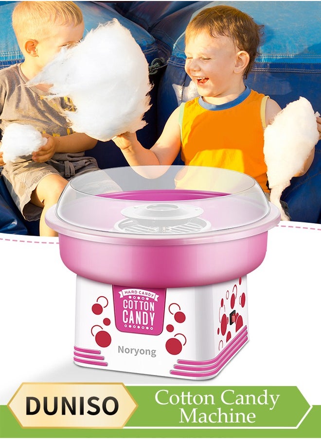 Mini electric cotton candy machine, portable cotton candy DIY machine, household non stick children's cotton candy machine, high temperature resistance, with heat dissipation base, suitable for family gatherings and celebrations
