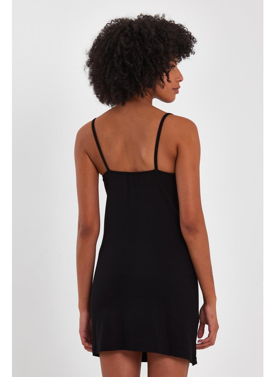 Strappy Collar Mini Dress (B23-00109)