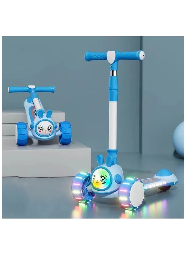 3-Wheel Light-Up Scooter with LAVA LED Technology Featuring Bright LED Lights on Stem, Deck, and Wheels
