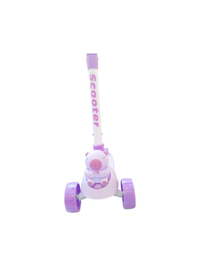AlphaGlide Kids Scooter, 3 Wheels, LED PU Wheels, Height Adjustable Handle, Ages