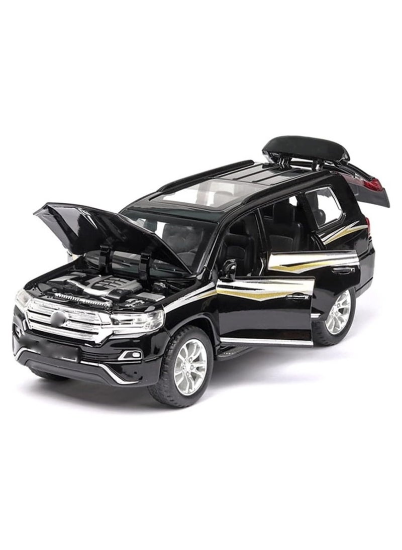 1:32 Diecast SUV Car Model – Alloy Pull Back Toy with Light & Sound, Luxury Kids Gift, Black