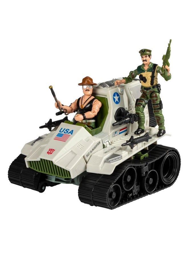 Transformers Collaborative G.I. Joe x Autobot Kup Triple T 9-Inch Action Figure, O-Ring 3.75-inch SGT Slaughter & Leatherneck Action Figures 8+
