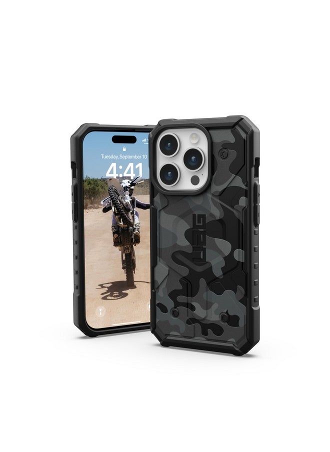 Urban Armor Gear TPU+PC iPhone 15 Pro Case, Pathfinder Se Mag-Safe Compatible, Rugged Lightweight Shockproof Protective Case/Cover Designed For iPhone 15 Pro (6.1-Inch, 2023) - Midnight Camo