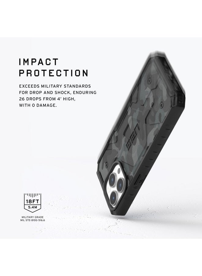 Urban Armor Gear TPU+PC iPhone 15 Pro Case, Pathfinder Se Mag-Safe Compatible, Rugged Lightweight Shockproof Protective Case/Cover Designed For iPhone 15 Pro (6.1-Inch, 2023) - Midnight Camo