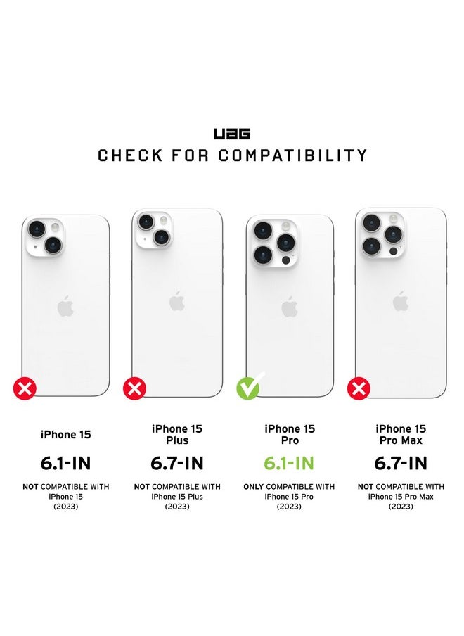 Urban Armor Gear TPU+PC iPhone 15 Pro Case, Pathfinder Se Mag-Safe Compatible, Rugged Lightweight Shockproof Protective Case/Cover Designed For iPhone 15 Pro (6.1-Inch, 2023) - Midnight Camo