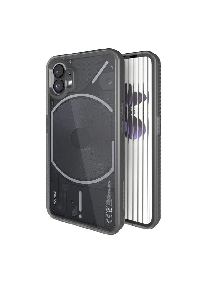 KAPAVER Back Cover Case for Nothing Phone 1 5G (TPU+PC) (Smoke Black)