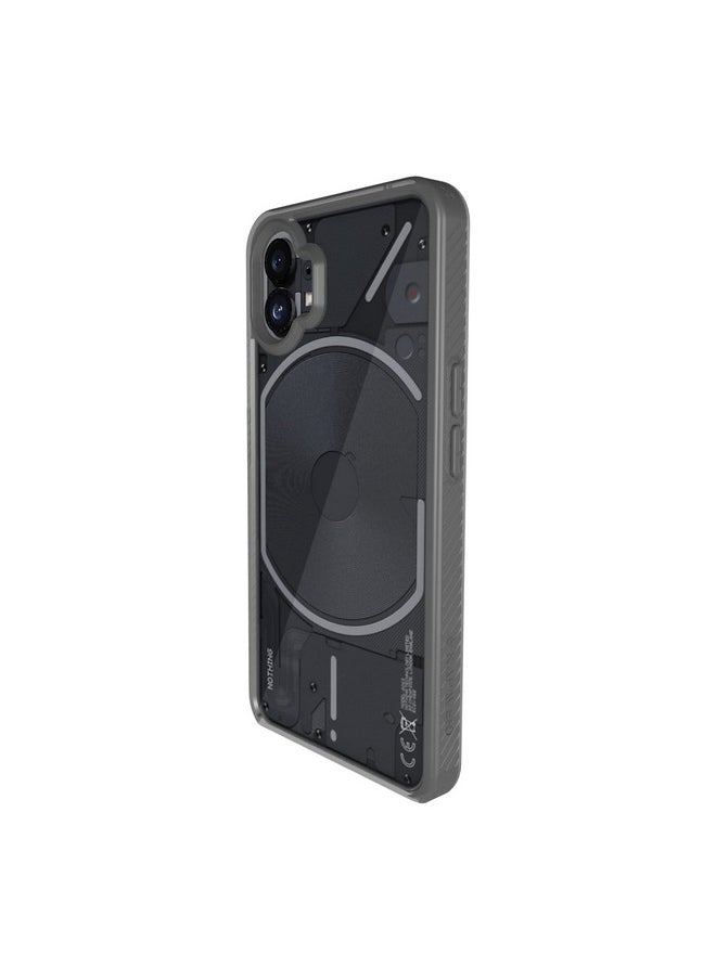 KAPAVER Back Cover Case for Nothing Phone 1 5G (TPU+PC) (Smoke Black)