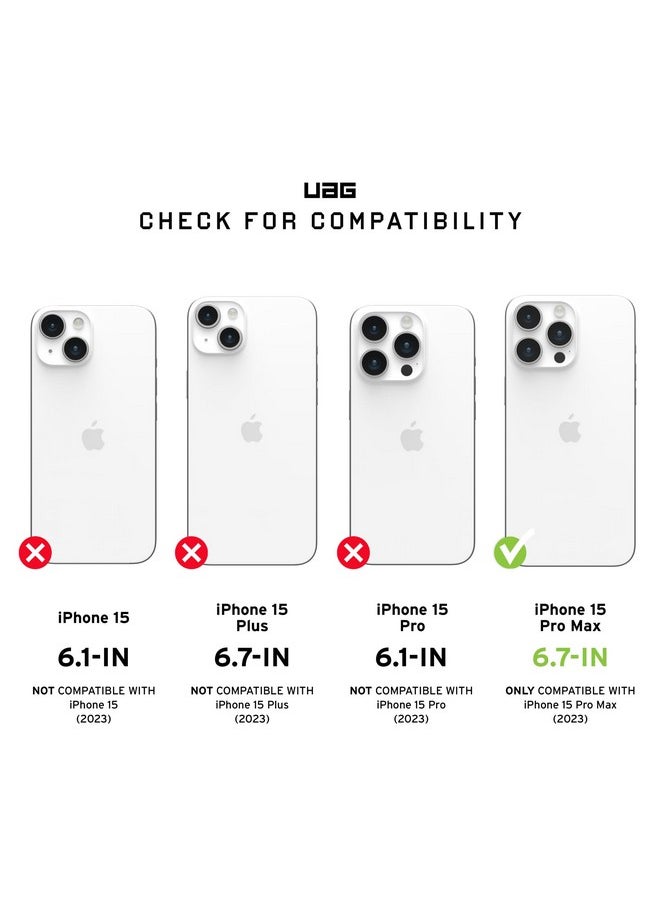 Urban Armor Gear TPU+PC iPhone 15 Pro Max Case,Pathfinder Mag-Safe Compatible,Slim Fit Rugged Protective Case/Cover Designed For iPhone 15 Pro Max (6.7-Inch) (2023) (Military Drop Tested) -Cloud Blue