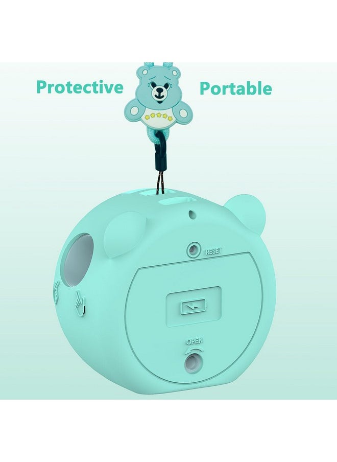 Silicone Cover Case for Punirunes Interactive Digital Toy, Protective Skin Sleeve for Punirunes Digital Pet Toys Squishy Characters Electronic Pets Case Accessories (Case Only) (Teal Case)