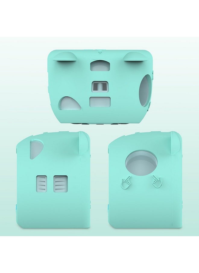 Silicone Cover Case for Punirunes Interactive Digital Toy, Protective Skin Sleeve for Punirunes Digital Pet Toys Squishy Characters Electronic Pets Case Accessories (Case Only) (Teal Case)