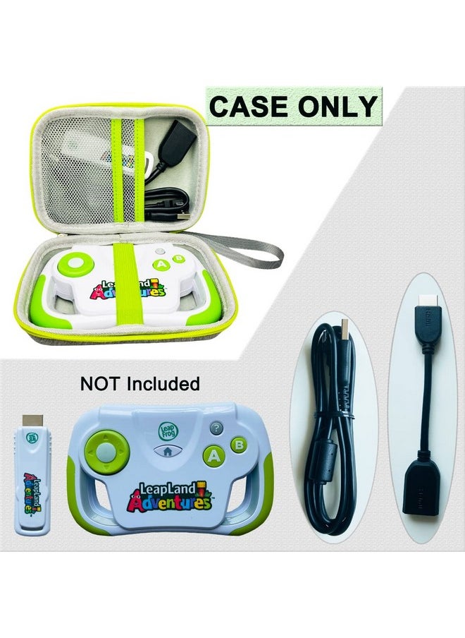 JCHPINE Carrying Case for Leapfrog LeapLand Adventures Learning Video Game, Protective Storage Holder for LeapLand Video Game and HDMI Game Stick USB Power Cable Accessories (Case Only)