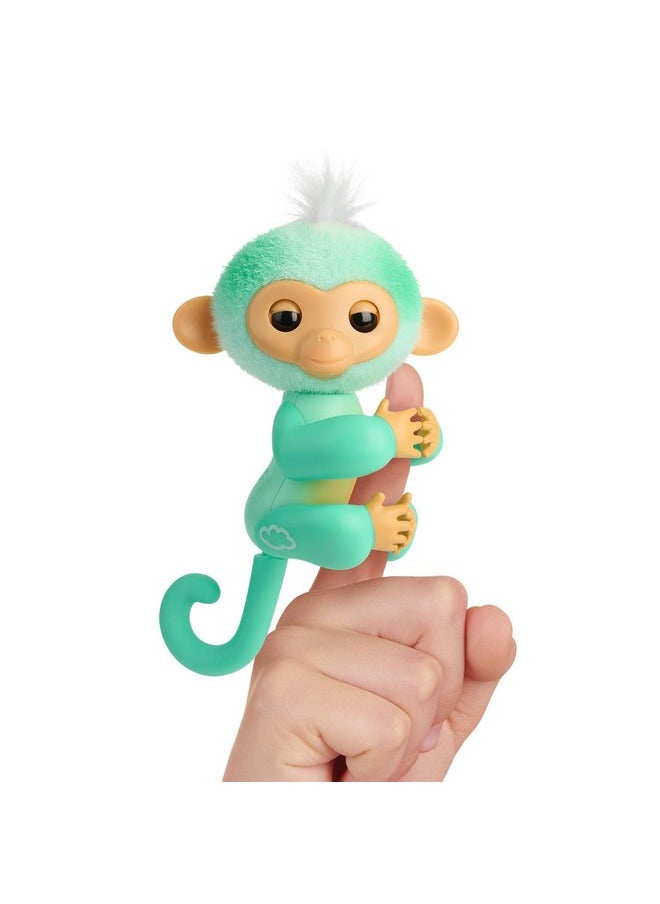Fingerlings 2023 NEW Interactive Baby Monkey Reacts to Touch - 70+ Sounds & Reactions - Ava , Teal