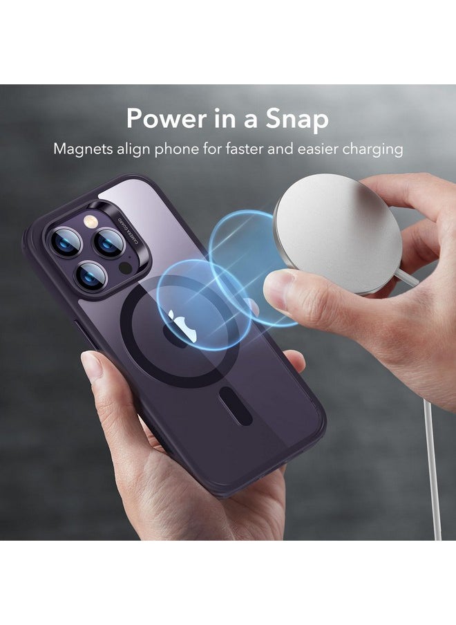 ESR for iPhone 14 Pro Max Case, Compatible with MagSafe, Scratch-Resistant, Thin and Slim, Classic Shockproof Military-Grade Protection, TPU, Magnetic Back Cover, Clear Purple