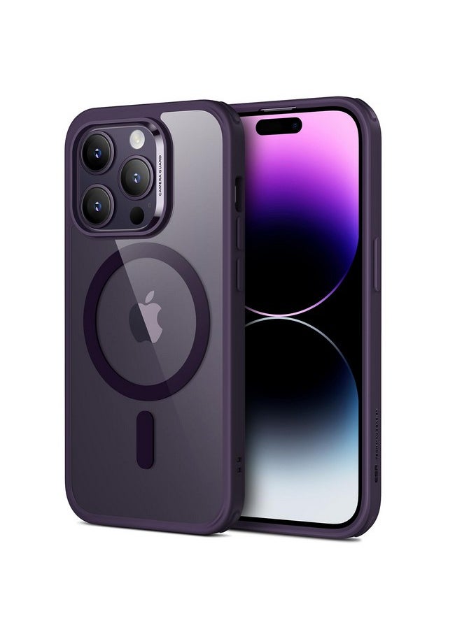 ESR for iPhone 14 Pro Max Case, Compatible with MagSafe, Scratch-Resistant, Thin and Slim, Classic Shockproof Military-Grade Protection, TPU, Magnetic Back Cover, Clear Purple