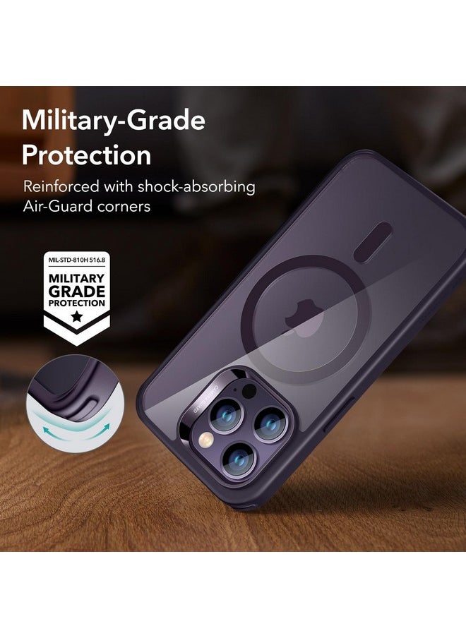 ESR for iPhone 14 Pro Max Case, Compatible with MagSafe, Scratch-Resistant, Thin and Slim, Classic Shockproof Military-Grade Protection, TPU, Magnetic Back Cover, Clear Purple