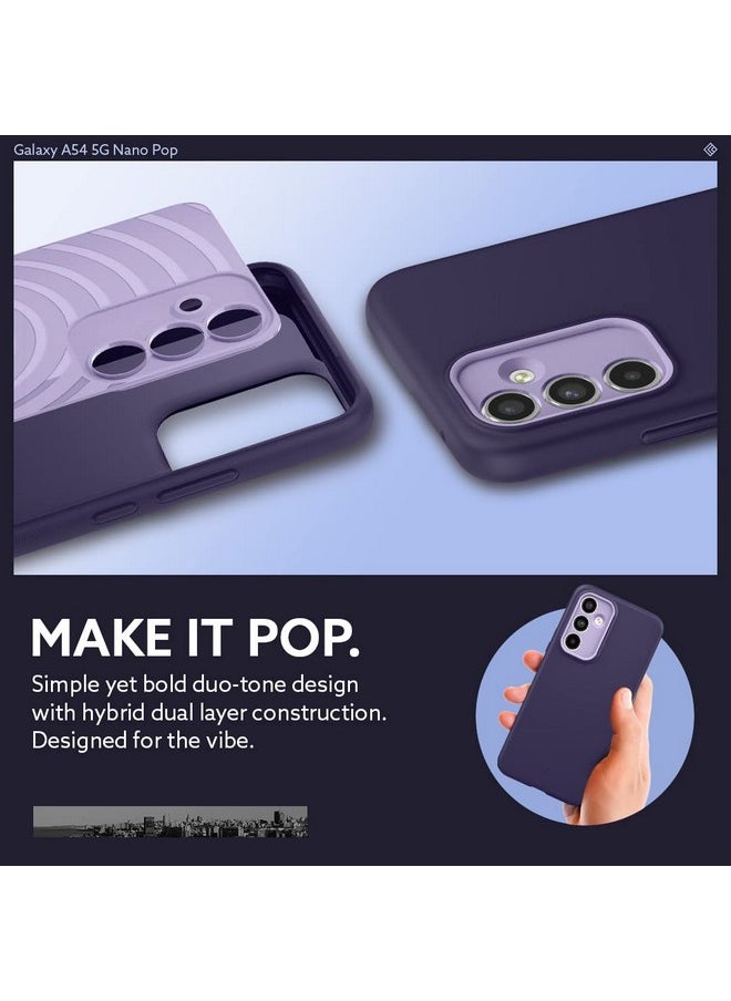 CASEOLOGY by Spigen Nano Pop Back Cover Case Compatible with Galaxy A54 5G (TPU and PC | Light Violet)