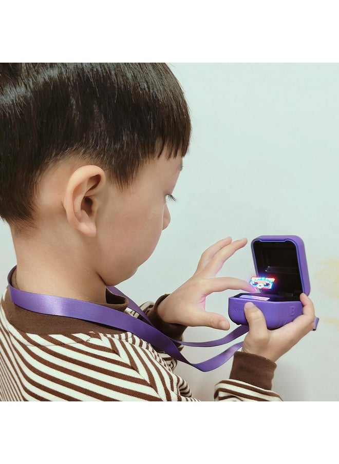 Silicone Cover Case for Bitzee Interactive Toy Digital Pet and Case, Protective Skin Sleeve for Bitzee Virtual Electronic Pets Accessories (Case Only) (Purple, Case for Bitzee 15 Animals)