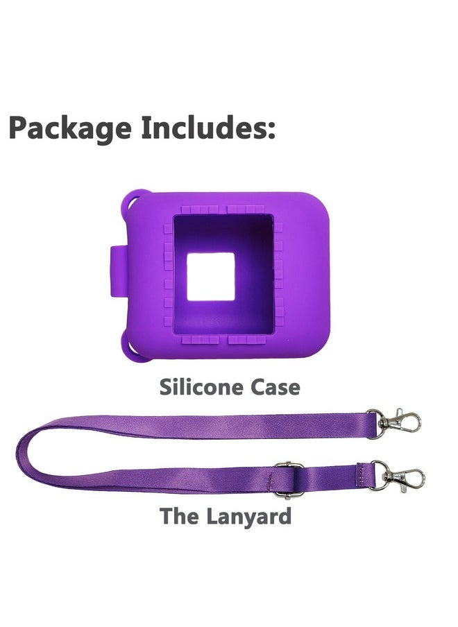 Silicone Cover Case for Bitzee Interactive Toy Digital Pet and Case, Protective Skin Sleeve for Bitzee Virtual Electronic Pets Accessories (Case Only) (Purple, Case for Bitzee 15 Animals)