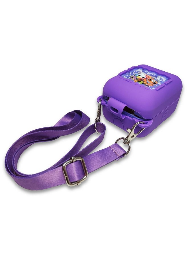 Silicone Cover Case for Bitzee Interactive Toy Digital Pet and Case, Protective Skin Sleeve for Bitzee Virtual Electronic Pets Accessories (Case Only) (Purple, Case for Bitzee 15 Animals)