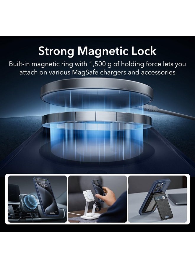 ESR for iPhone 15 Pro Case (5 in 1) Set, Translucent Matte Case with Screen Protector and Camera Lens Protectors, Compatible with MagSafe, Military-Grade Protection, Classic Series, Frosted Blue