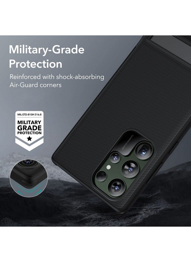 ESR for Samsung Galaxy S23 Ultra Case with Adjustable Stand, Military-Grade Drop Protection, 3 Stand Modes, TPU, Supports Wireless Charging, Slim Patented Metal Kickstand Phone Back Cover, Black