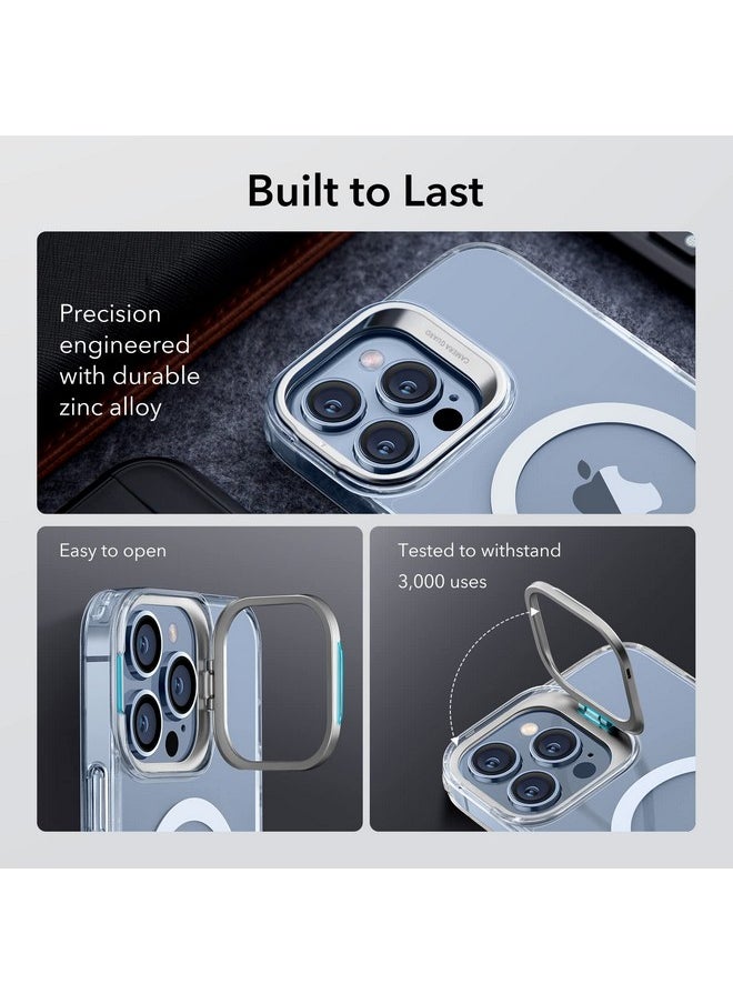ESR for iPhone 13 Pro Max Case, Compatible with MagSafe, Adjustable Camera Ring Stand, Scratch Resistant Back, Military-Grade Protection, TPU, Classic Magnetic Back Cover with Kickstand, Clear