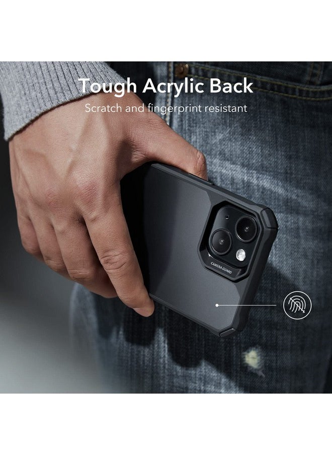 ESR for iPhone 13/14 Cover，Military-Grade Drop Protection, Shockproof Air-Guard Corners, TPU Phone Cover, Anti-Yellowing, Air Armor Scratch Resistant, Hard Acrylic Back Case, Frosted Black