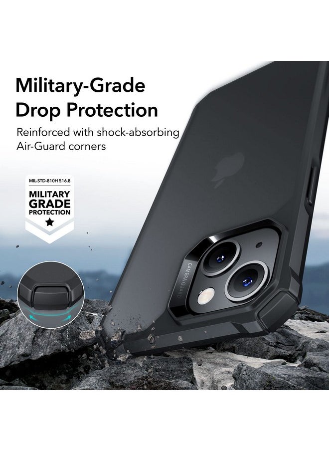 ESR for iPhone 13/14 Cover，Military-Grade Drop Protection, Shockproof Air-Guard Corners, TPU Phone Cover, Anti-Yellowing, Air Armor Scratch Resistant, Hard Acrylic Back Case, Frosted Black