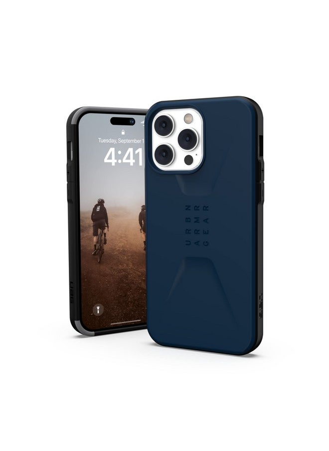 Urban Armor Gear Uag Case, Civilian Sleek Ultra-Thin Shock-Absorbent Protective Case/Cover Designed For Iphone 14 Pro Max (6.7-Inch) (2022), Wireless Charging Compatible - Mallard, Multicolor