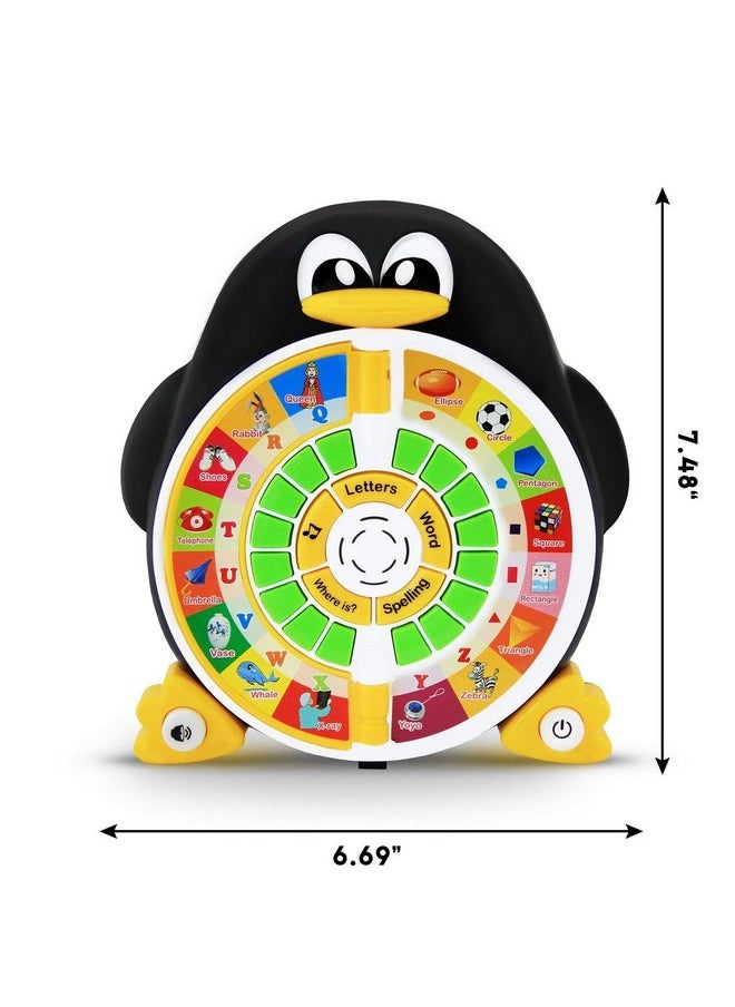 Penguin Power ABC Learning & Educational Toys for Preschoolers - Preschool Learning Activities Toys to Learn ABCs, Words, Spelling, Shapes, Quiz & Songs - Learning Toys for 3+ Year Olds Boys and Girls