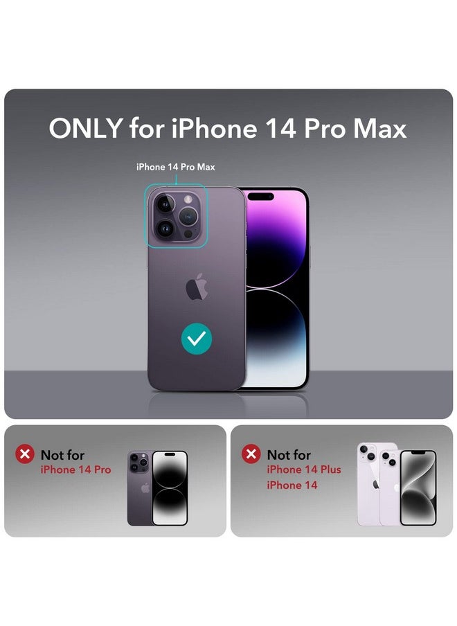 ESR for iPhone 14 Pro Max Case, Compatible with MagSafe, Full Body Shockproof, Military-Grade Protection, TPU+PC, Magnetic Phone Case for iPhone 14 Pro Max, Shock Kickstand Cover, Clear Purple