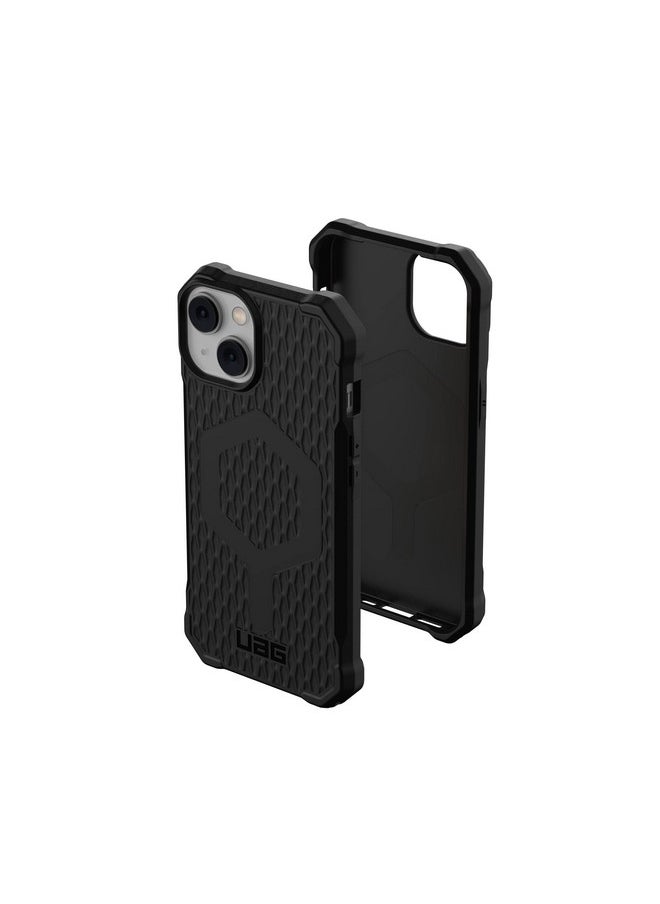 Urban Armor Gear Uag iPhone 14/13 Case, Essential Armor Mag-Safe Compatible, Slim Fit Rugged Protective Case/Cover Designed for iPhone 14 / iPhone 13 (6.1-Inch) (2022) (Military Drop Tested) - Black