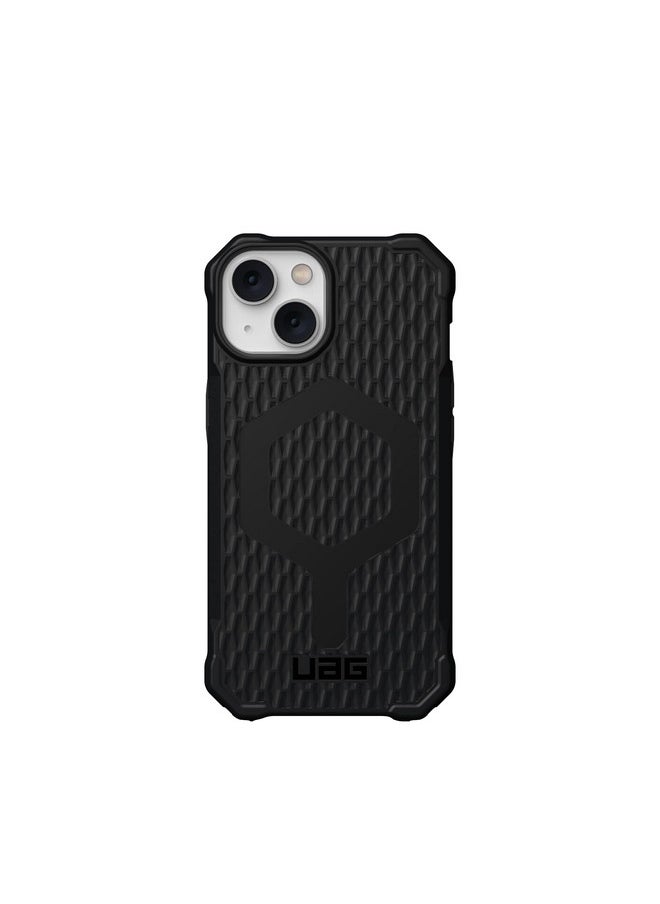 Urban Armor Gear Uag iPhone 14/13 Case, Essential Armor Mag-Safe Compatible, Slim Fit Rugged Protective Case/Cover Designed for iPhone 14 / iPhone 13 (6.1-Inch) (2022) (Military Drop Tested) - Black