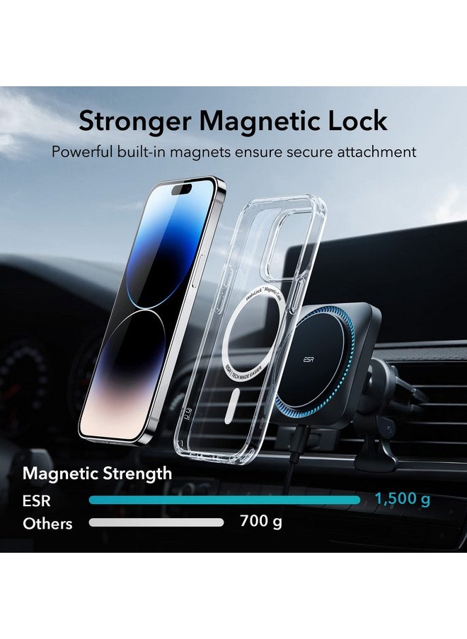 ESR for iPhone 14 Pro Max Case, Compatible with MagSafe, Scratch-Resistant, Thin and Slim, Classic Shockproof Military-Grade Protection, TPU, Magnetic Back Cover, Clear