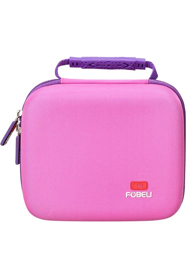 FBLFOBELI EVA Hard Carrying Case Compatible with LeapFrog Fridge Phonics Magnetic Letter Set (Pink)