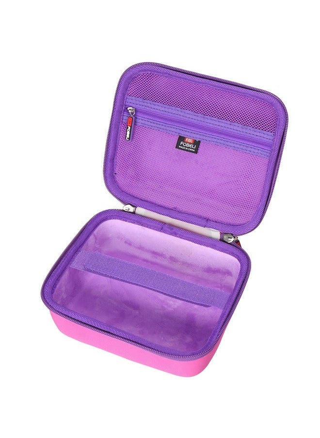 FBLFOBELI EVA Hard Carrying Case Compatible with LeapFrog Fridge Phonics Magnetic Letter Set (Pink)