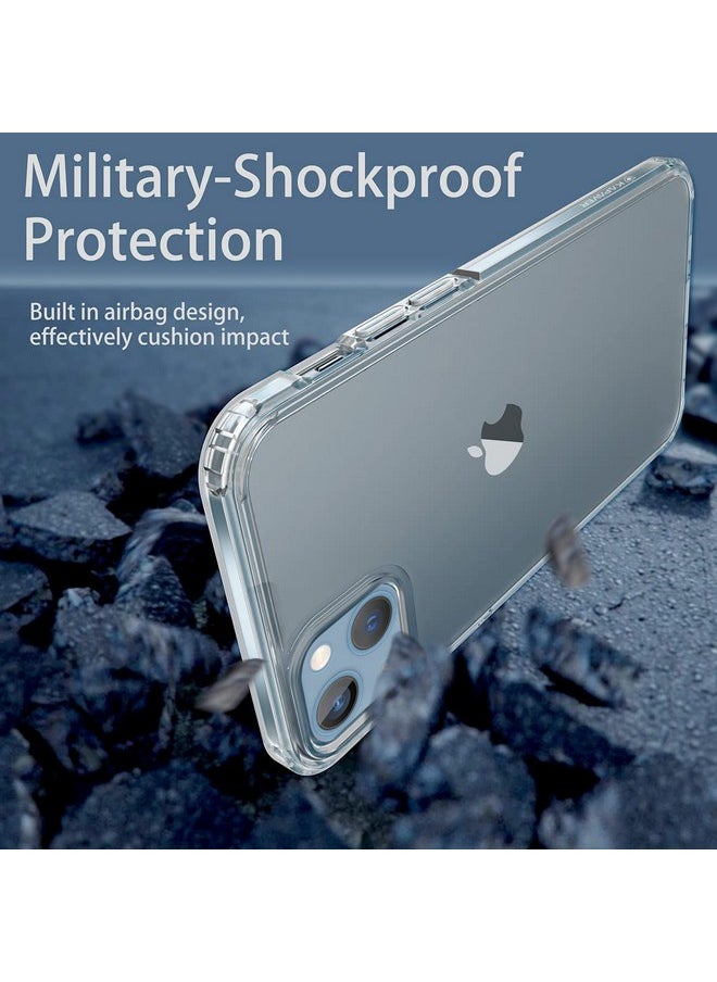 KAPAVER Polycarbonate For Iphone 14 Matte Clear Case[Anti-Fingerprints ][Anti-Scratch] Frosted Translucent Shockproof Slim Cover 6.1 Inches (Matte Clear)