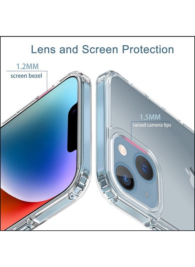 KAPAVER Polycarbonate For Iphone 14 Matte Clear Case[Anti-Fingerprints ][Anti-Scratch] Frosted Translucent Shockproof Slim Cover 6.1 Inches (Matte Clear)