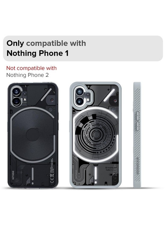 KAPAVER Cyber-i Edition Back Cover Case for Nothing Phone 1 - Gray [CyBer-01]