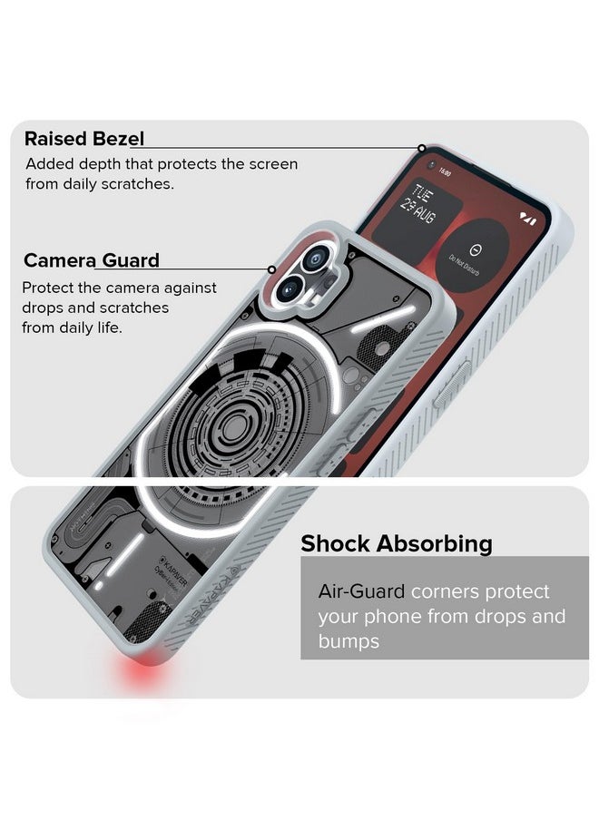 KAPAVER Cyber-i Edition Back Cover Case for Nothing Phone 1 - Gray [CyBer-01]