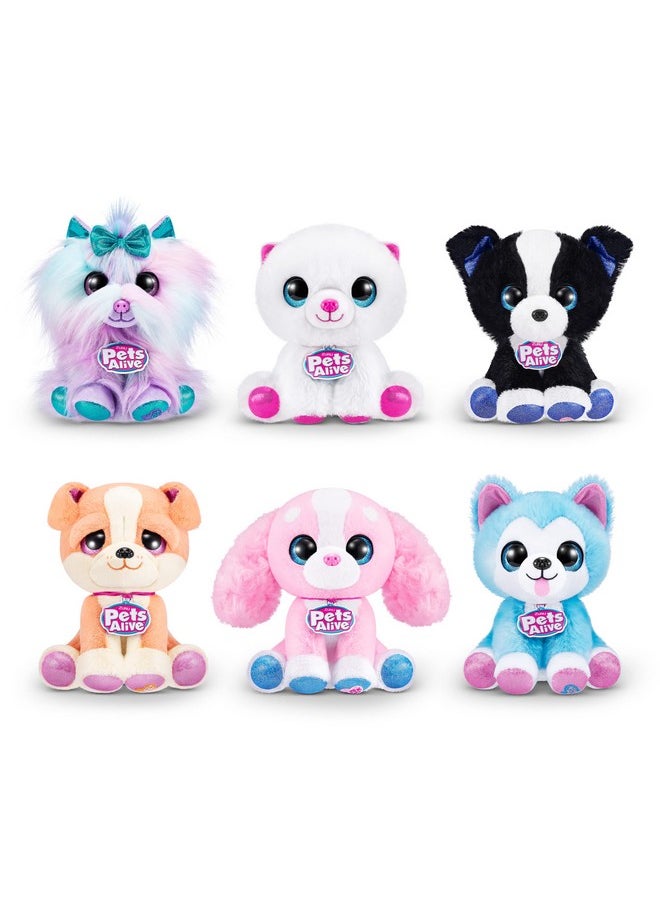 Pets Alive Pet Shop Surprise S3 Puppy Rescue (Bull Dog) by ZURU Surprise Puppy Plush, Ultra Soft Plushies, Compound Surprises Inside, Interactive Toy Pets, Electronic Speak and Repeat