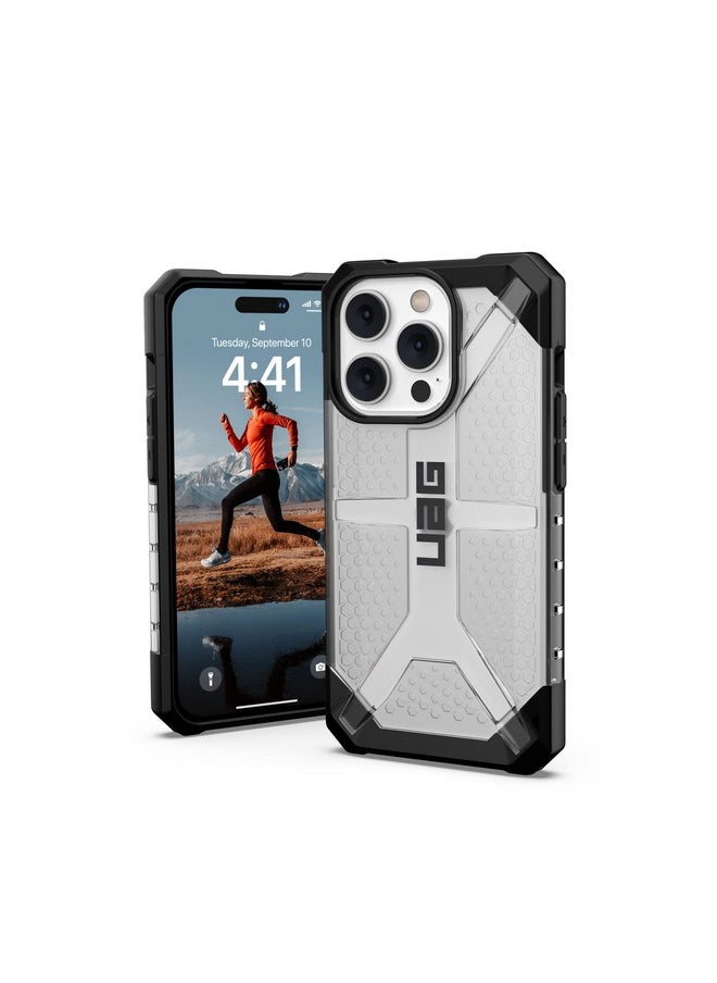 Urban Armor Gear TPU+PC iPhone 14 Pro Case,Plasma Rugged Lightweight Shockproof Protective Case/Cover Designed For iPhone 14 Pro(6.1-Inch) 2022,Wireless Charging Compatible(Military Drop Tested)-Ice