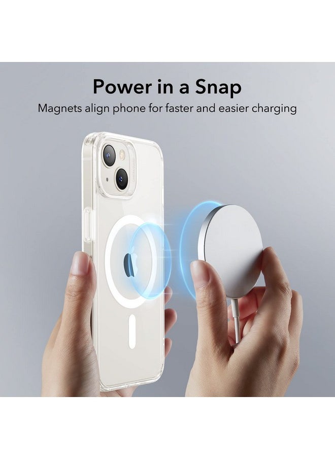 ESR for iPhone 13/14 Cover, Compatible with MagSafe, Scratch-Resistant, Thin and Slim, Classic Shockproof Military-Grade Protection, TPU, Magnetic Back Case, Clear