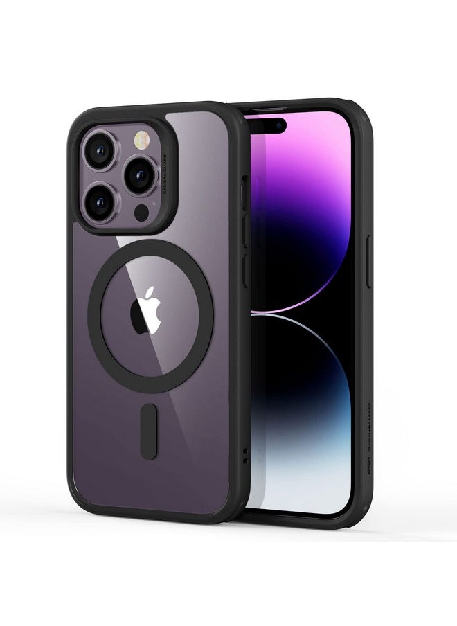 ESR for iPhone 14 Pro Case, Compatible with MagSafe, Scratch-Resistant, Thin and Slim, Classic Shockproof Military-Grade Protection, TPU, Magnetic Back Cover, Clear Black