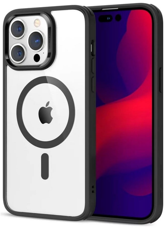 ESR for iPhone 14 Pro Case, Compatible with MagSafe, Scratch-Resistant, Thin and Slim, Classic Shockproof Military-Grade Protection, TPU, Magnetic Back Cover, Clear Black