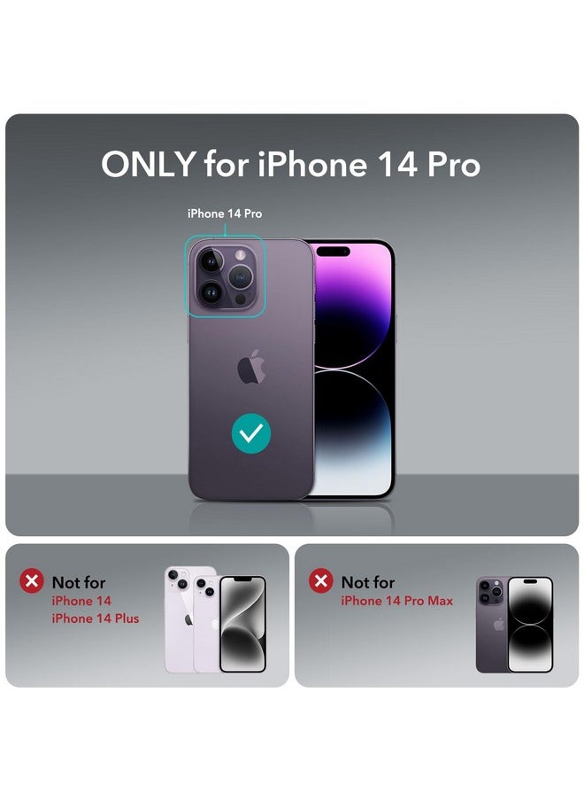 ESR for iPhone 14 Pro Case, Compatible with MagSafe, Adjustable Camera Ring Stand, Scratch Resistant Back, Military-Grade Protection, TPU, Classic Magnetic Back Cover with Kickstand, Purple