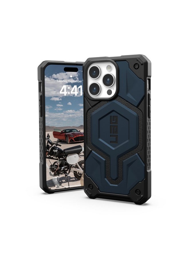 Urban Armor Gear TPU+PC Monarch Pro Mag-Safe Compatible,Slim Fit Rugged Protective Case/Cover Designed For iPhone 15 Pro Max (2023),Wireless Charging Compatible - Mallard,Multicolour