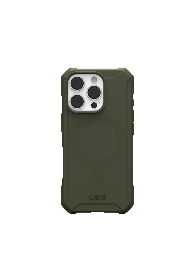 Urban Armor Gear UAG iPhone 16 Pro Case, Essential Armor Mag-Safe Compatible, Slim Fit Rugged Protective Case/Cover Designed for iPhone 16 Pro (6.3-inch) 2024 (Military Drop Tested) - Olive Drab