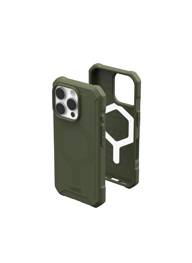 Urban Armor Gear UAG iPhone 16 Pro Case, Essential Armor Mag-Safe Compatible, Slim Fit Rugged Protective Case/Cover Designed for iPhone 16 Pro (6.3-inch) 2024 (Military Drop Tested) - Olive Drab