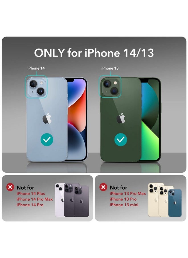 ESR for iPhone 13/14 Cover, Compatible with MagSafe, Scratch-Resistant, Thin and Slim, Classic Shockproof Military-Grade Protection, TPU, Magnetic Back Case, Clear Blue